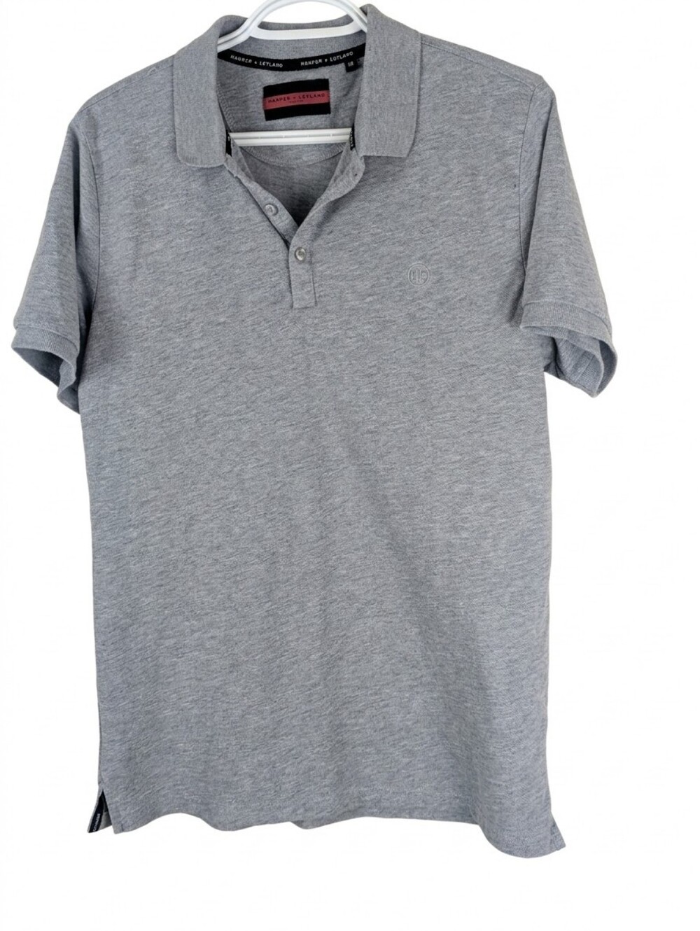 🔹(3for$20)🔹​Harper + Leyland London Men's Grey Short Sleeve Polo Shirt Size M